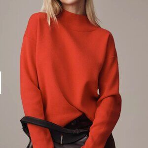 The Carys Mock-Neck Sweater by Maeve, Anthropologie